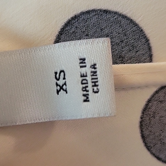 A New Day Hi-Lo Womans Beige with Black Polka Dot Dress, Size: XS, NWT - Picture 9 of 11